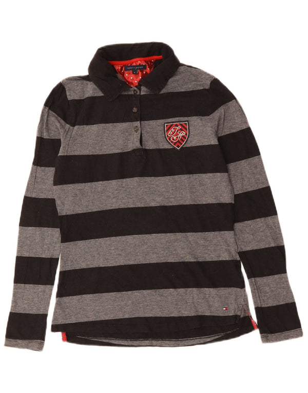 Tommy Hilfiger Rugby polo majica za djevojčice 13-14 godina srednje crna na pruge