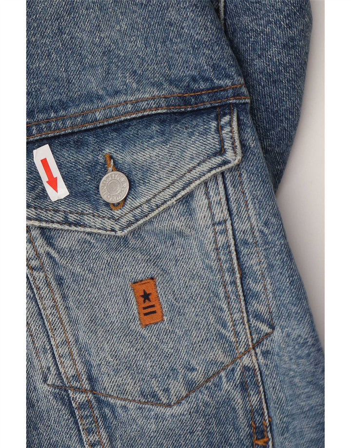 Uniforma Mens Denim Jacket UK 38 Medium Blue Cotton