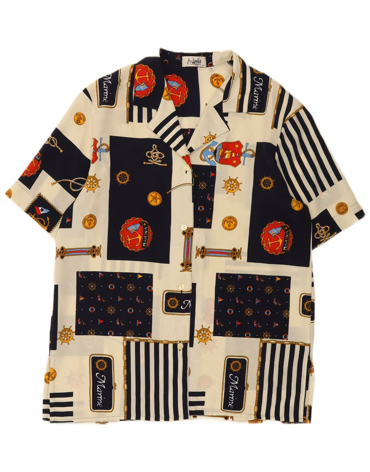 Mirella Ženska košulja Bluza IT 46 Large Multicolored Patchwork Nautical