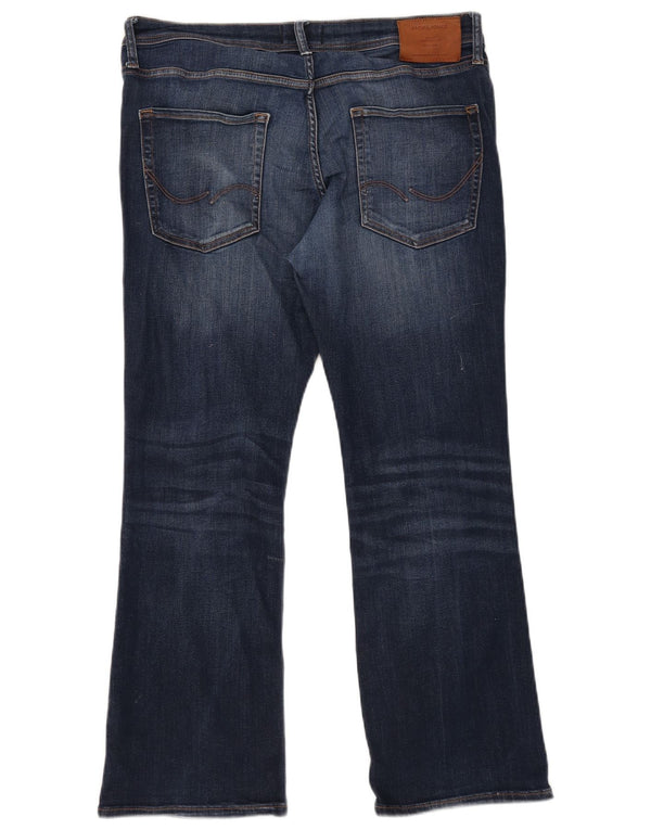 Jack & Jones muške traperice Jake Bootcut W34 L30 tamnoplavi pamuk