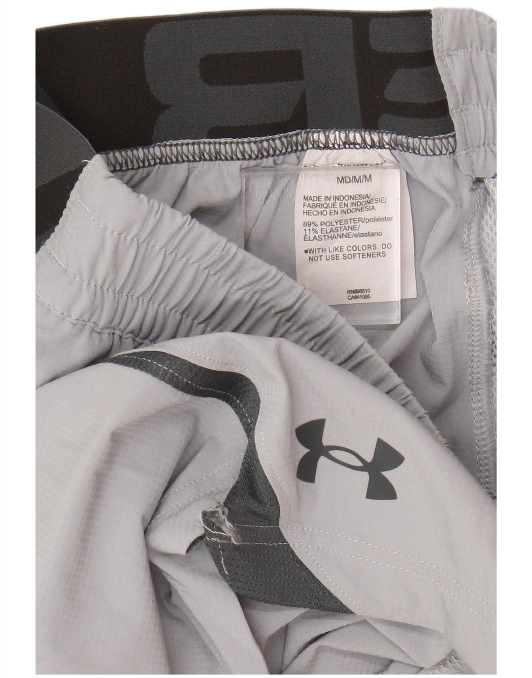 Under Armour muške sportske kratke hlače s grafičkim motivima srednje sive boje od poliestera