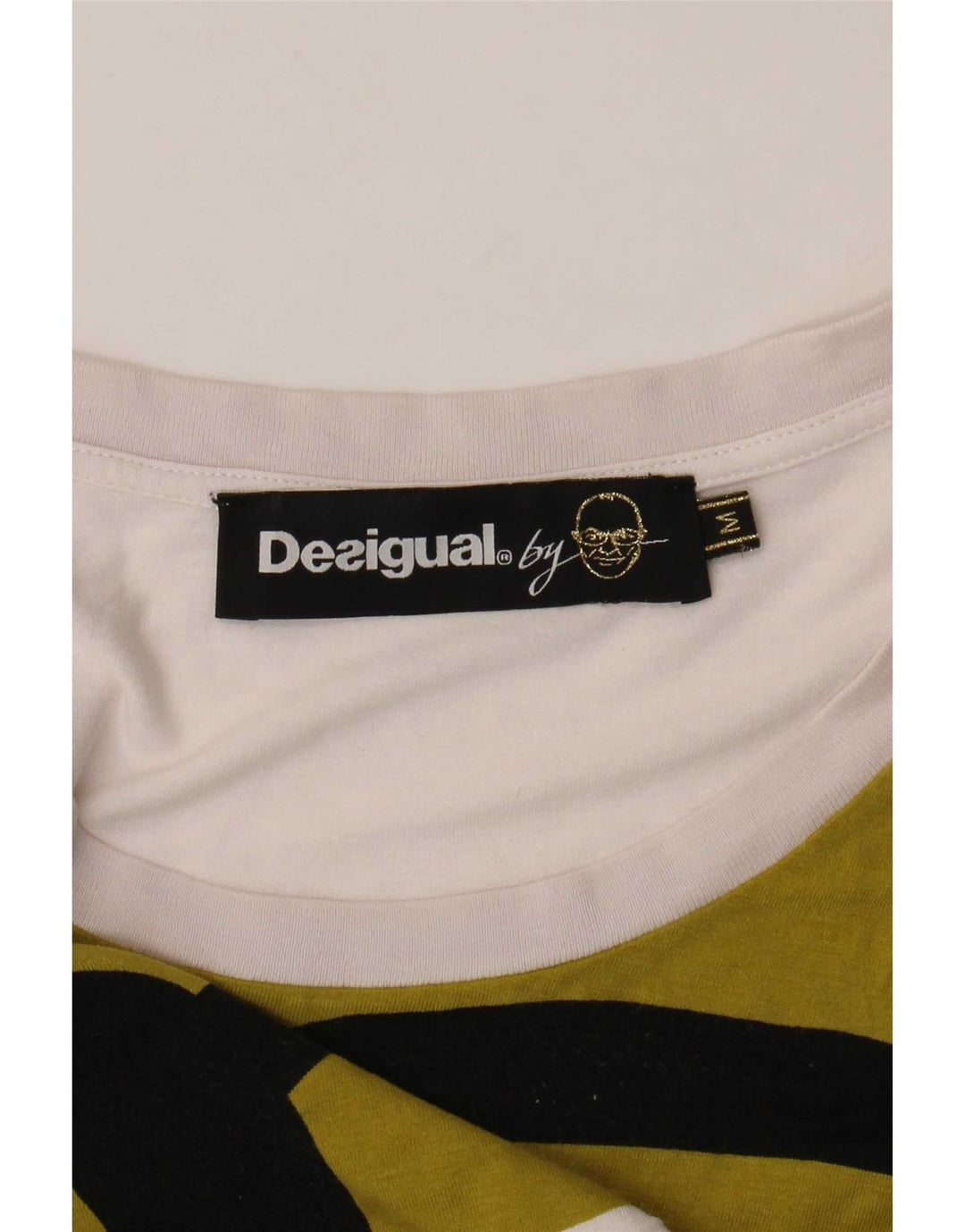 Desigual ženski asimetrični prsluk UK 12 srednje bijele geometrije