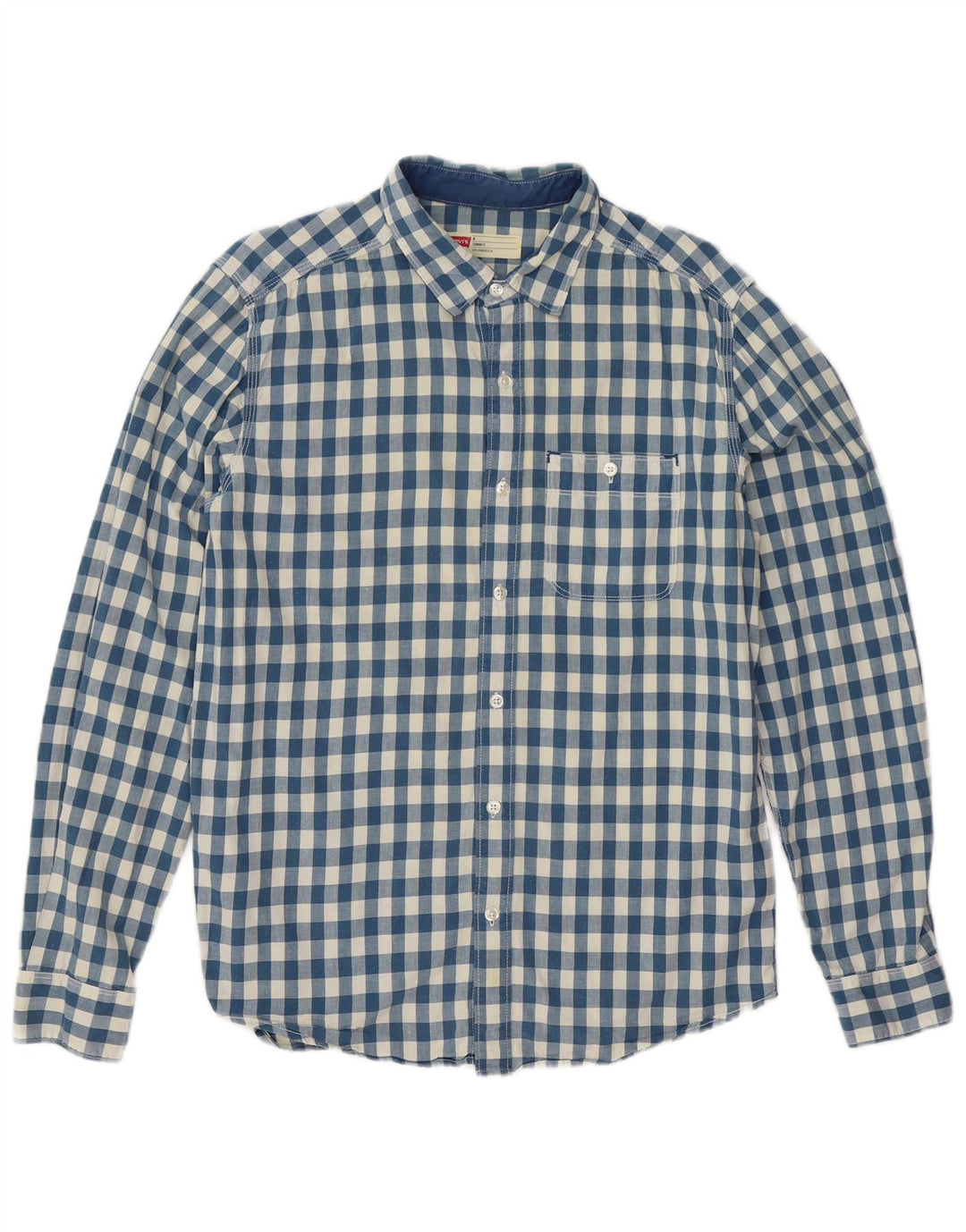 Levi's muška standardna košulja srednje plave boje od gingham pamuka