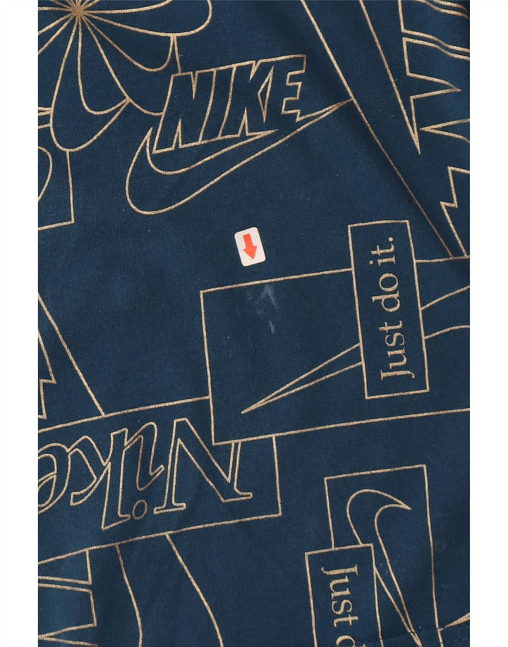 Nike Muška majica kratkih rukava s grafičkim motivima, mala tamnoplava pamuk