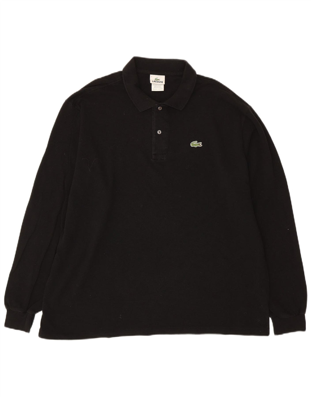 LACOSTE muška polo majica dugih rukava veličina 7 2XL crni pamuk