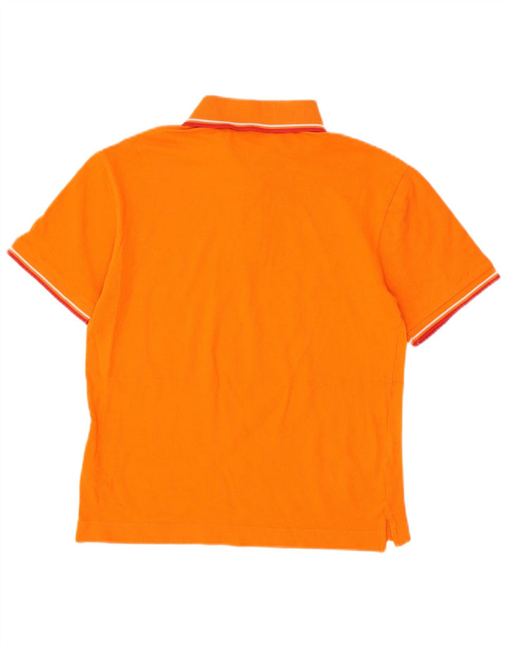 INVICTA Mens Polo Shirt IT 46 Small Orange Cotton