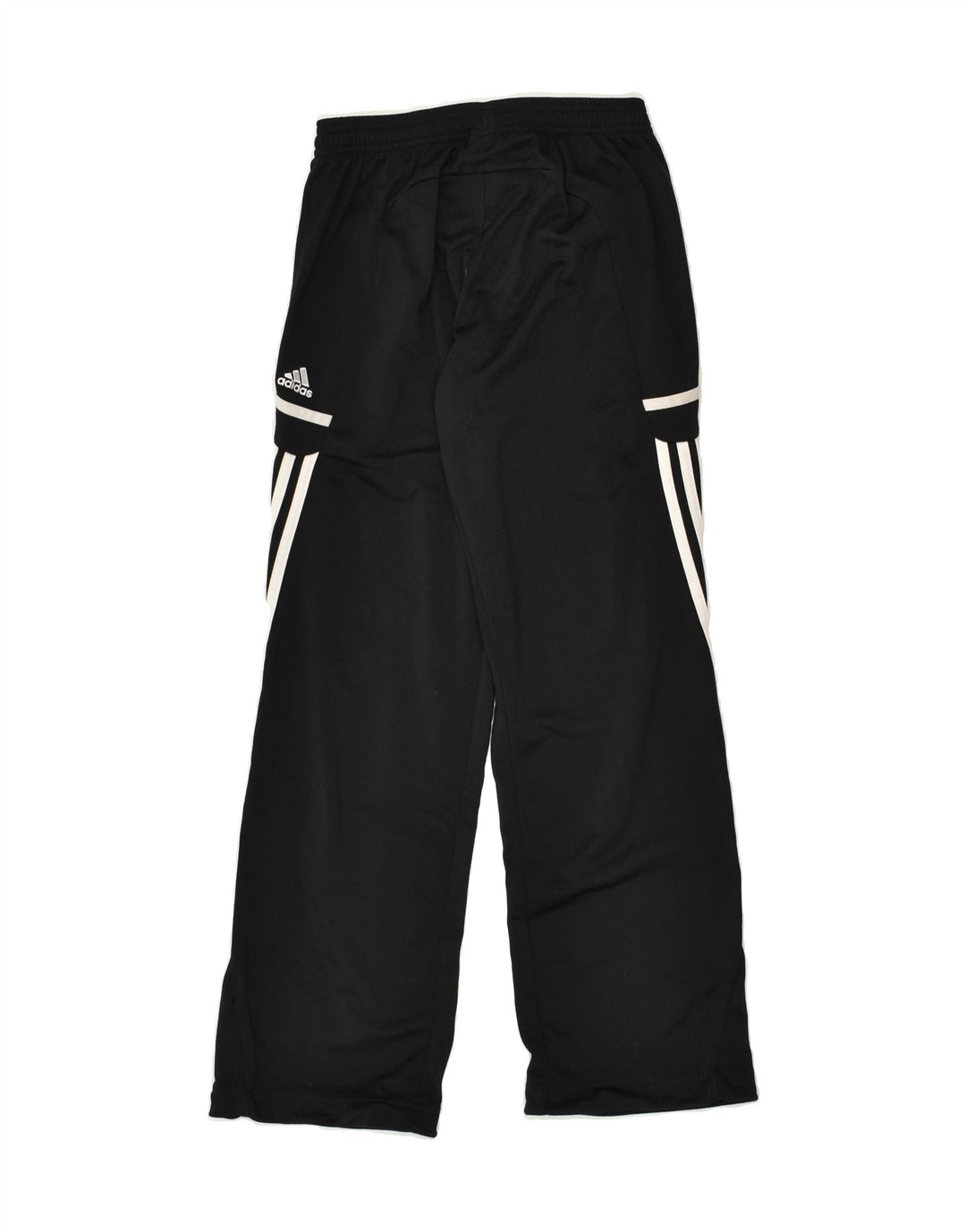 ADIDAS Boys Tracksuit Trousers 11-12 Years Black Polyester | Vintage Adidas | Thrift | Second-Hand Adidas | Used Clothing | Messina Hembry 