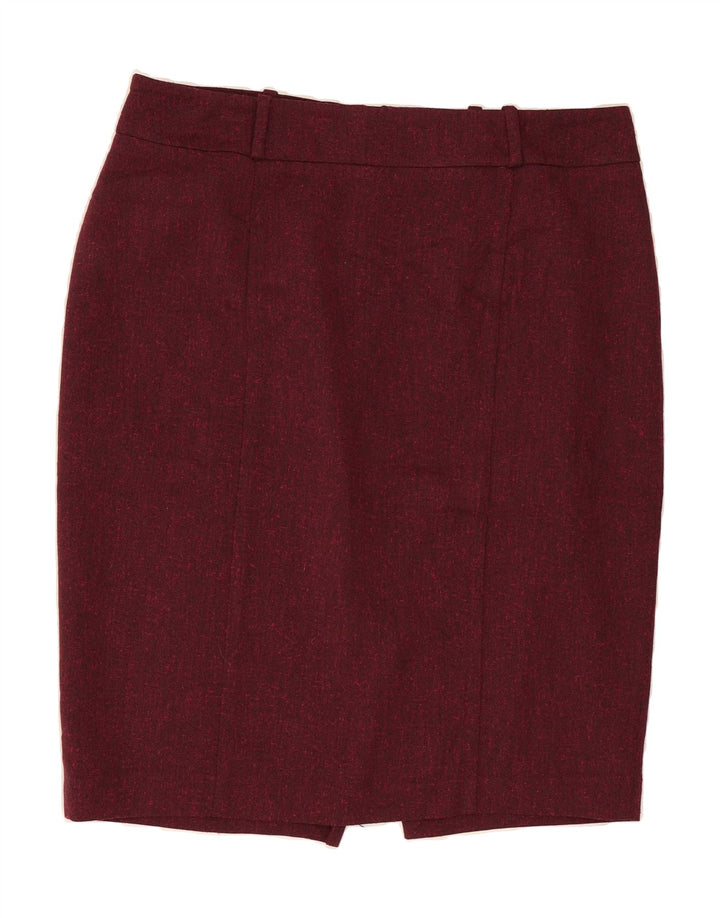 MOSSIMO Womens Pencil Skirt US 12 Large W34 Burgundy Polyester Vintage Mossimo and Second-Hand Mossimo from Messina Hembry 