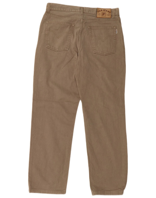 FILA muške ravne traperice IT 50 Large W32 L30 Bež pamuk