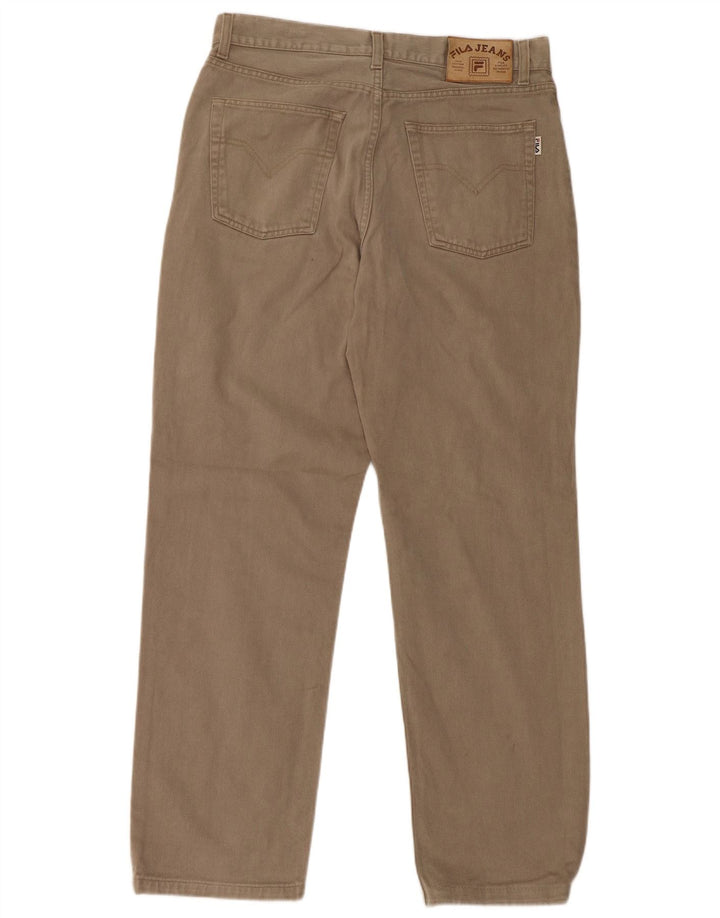 FILA muške ravne traperice IT 50 Large W32 L30 Bež pamuk