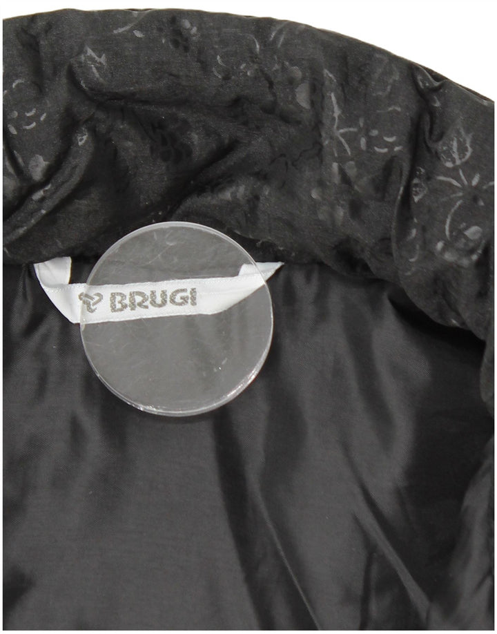 BRUGI ženska prevelika vjetrovka jakna UK 22 3XL crna cvjetna