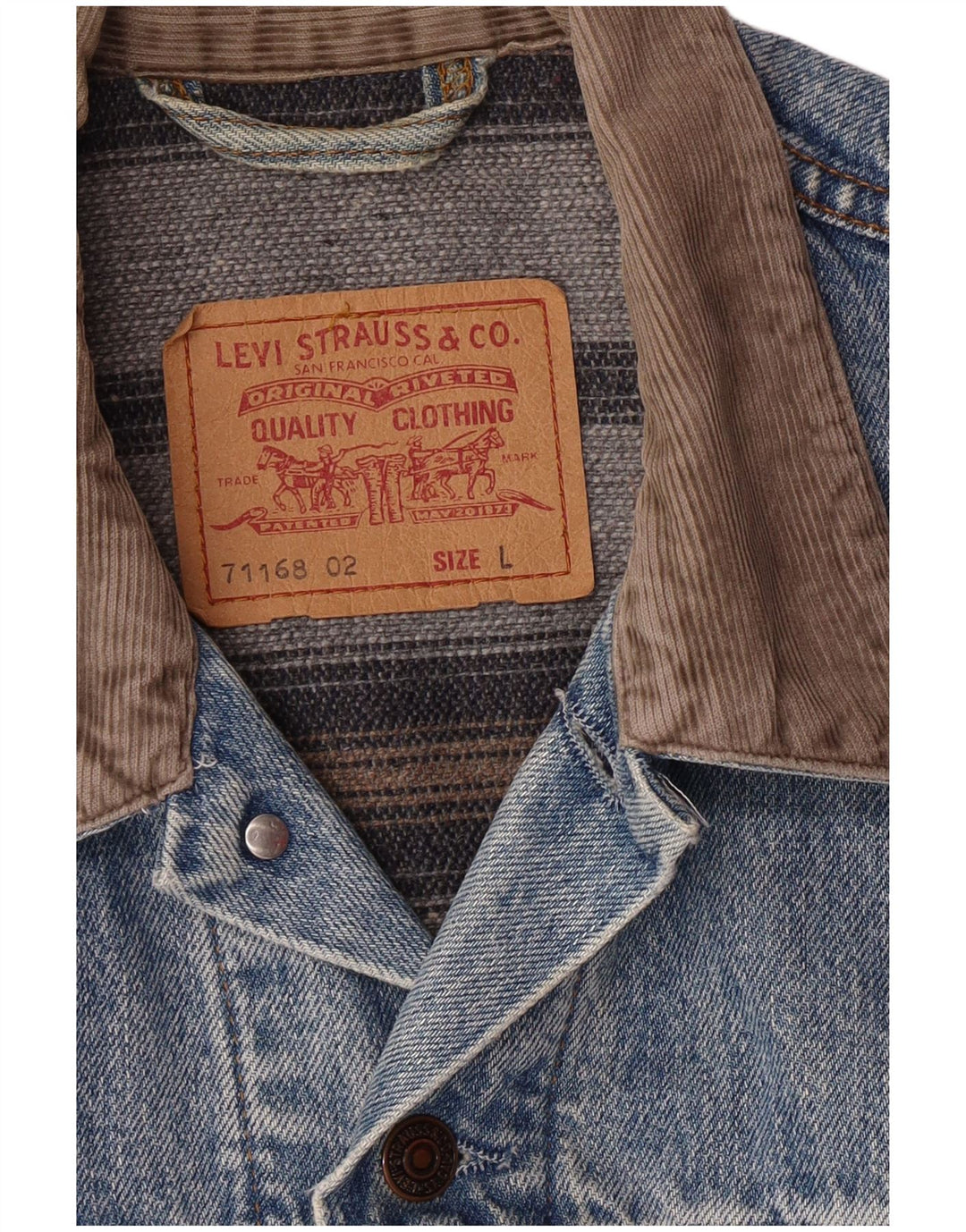 LEVI'S muška traper jakna UK 40 Large Blue