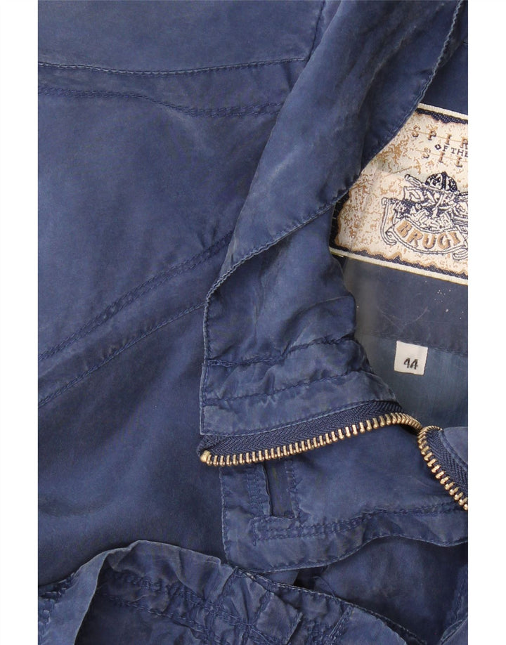 BRUGI Womens Overcoat IT 44 Medium Navy Blue