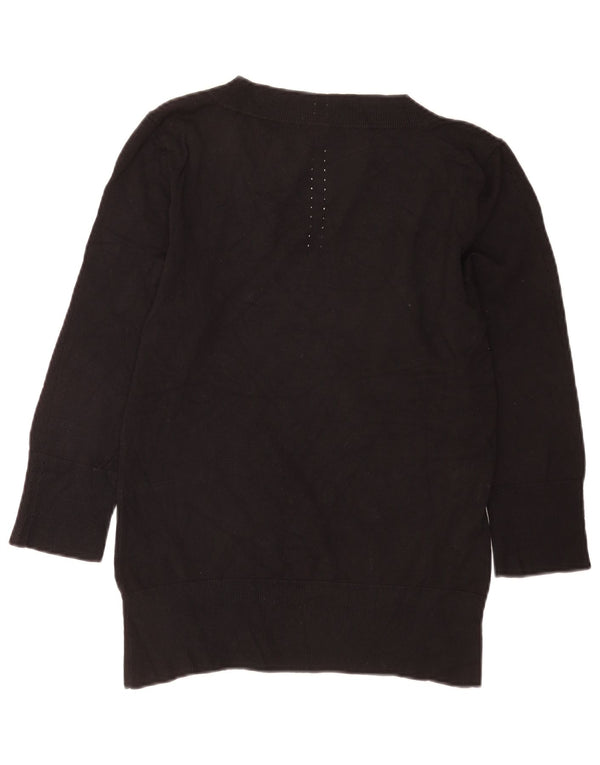 Coast ženski džemper s 3/4 rukavima s veznim izrezom UK 16 Veliki crni