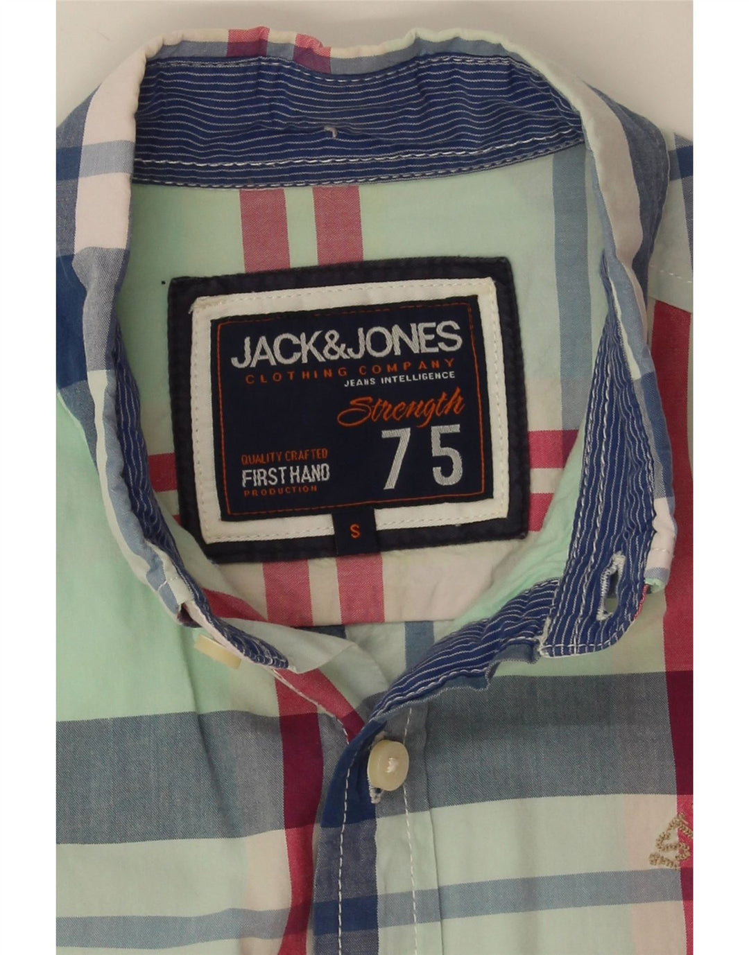 Jack & Jones muška mala zelena karirana košulja kratkih rukava