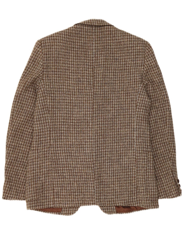 Harris Tweed Muški sako sa 2 gumba UK 42 XL Smeđa houndstooth