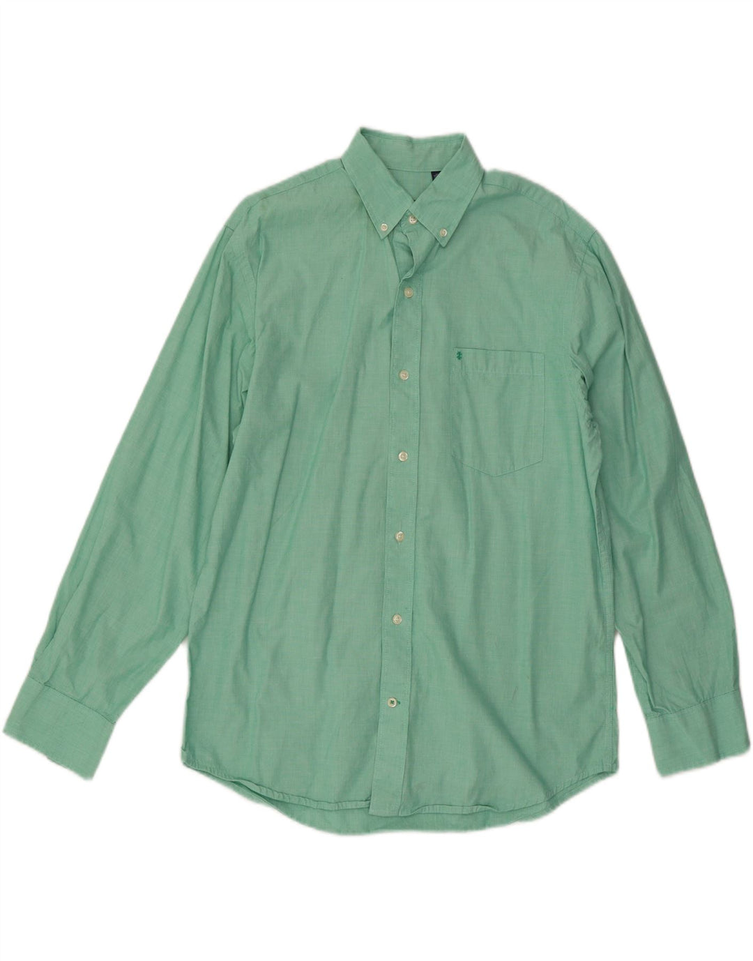 IZOD Mens Shirt Medium Green Cotton Vintage Izod and Second-Hand Izod from Messina Hembry 