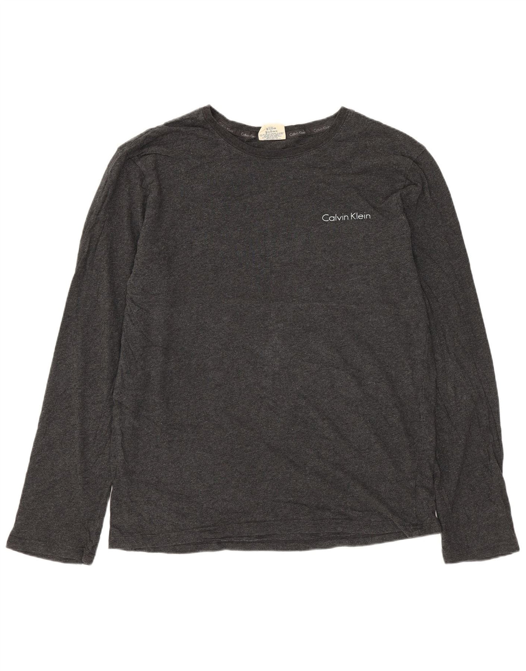 Calvin Klein muška majica dugih rukava, srednje sivi pamuk