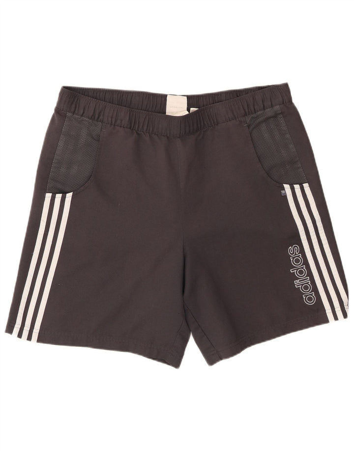 Adidas muške kratke sportske hlače s grafičkim motivima, veliki crni poliester