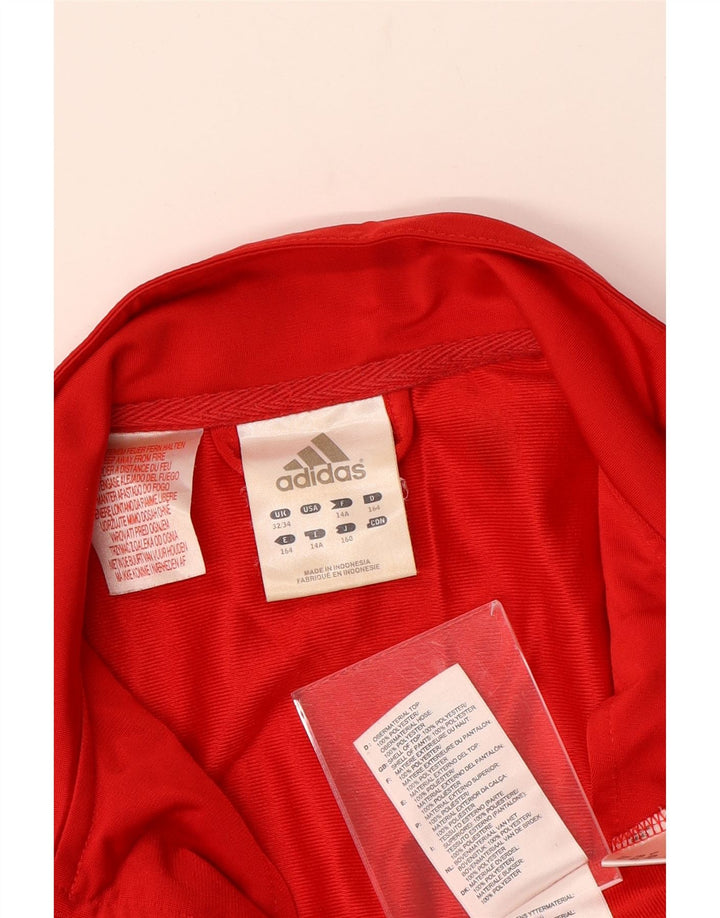 ADIDAS Gornja jakna trenirke za dječake 13-14 godina, crvena, poliester u boji