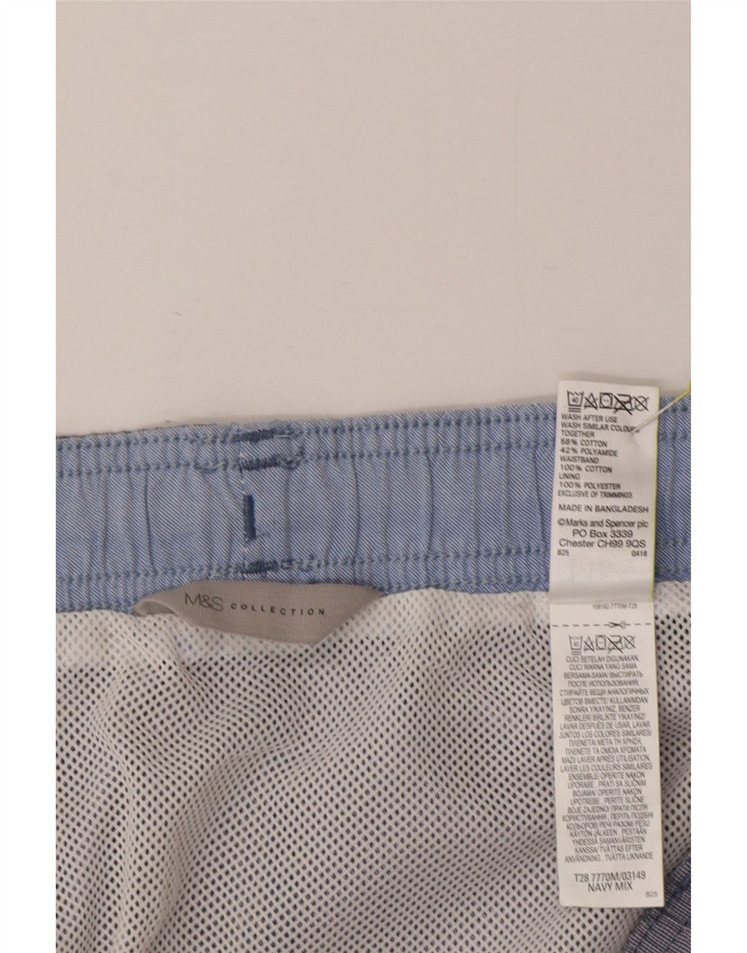 Marks & Spencer muške kratke kupaće hlače velike plave pamučne boje