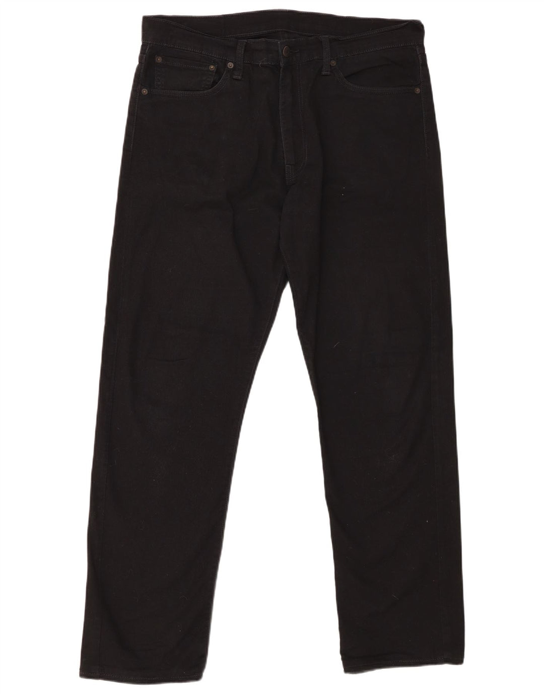 LEVI'S muške 504 ravne traperice W36 L32 crni pamuk