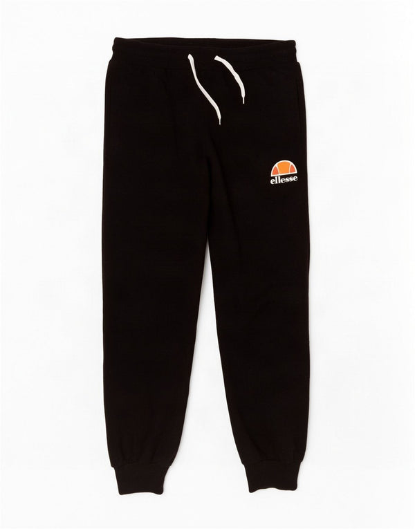 Ellesse Ženska trenirka Hlače Joggers UK 10 Mali crni pamuk