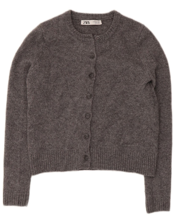 Zara ženski kratki kardigan pulover UK 10 Small Gray