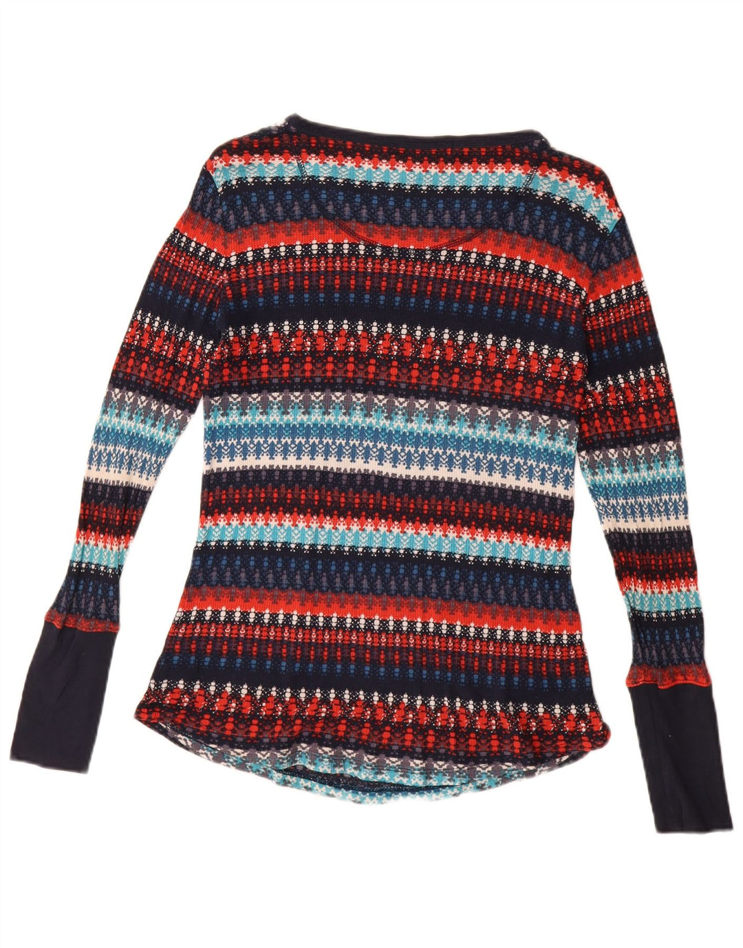 ORVIS ženski džemper s morskim izrezom UK 14 na velike raznobojne pruge