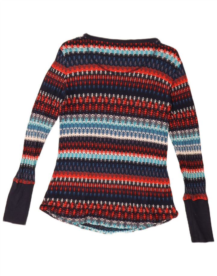 ORVIS ženski džemper s morskim izrezom UK 14 na velike raznobojne pruge