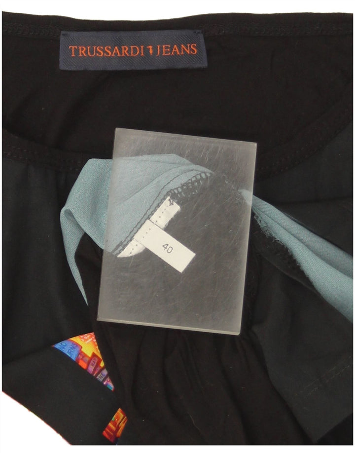 Trussardi Jeans Ženski Graphic Vest Top IT 40 Small Black