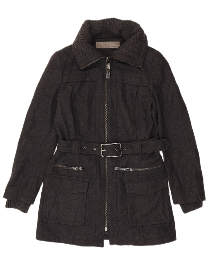 Zara ženski kaput UK 16 veliki sivi