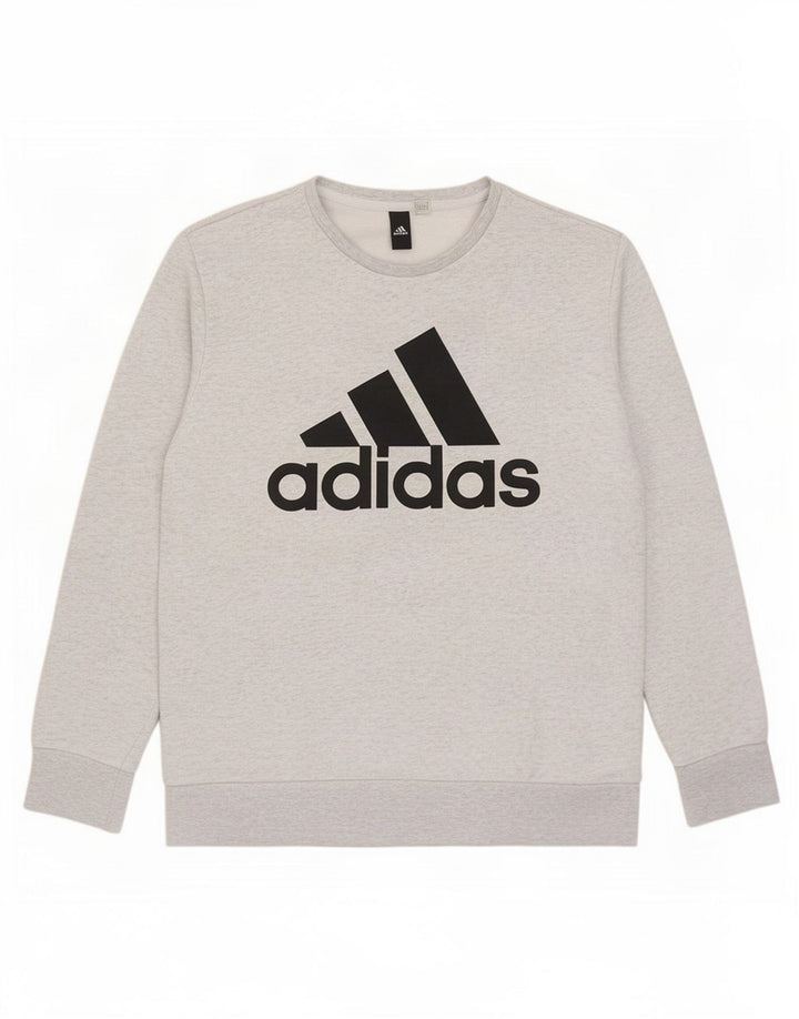 Adidas muška trenirka s grafičkim motivima srednje siva s pjegama
