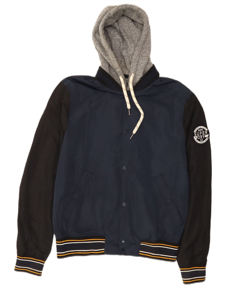 Superdry muška sveučilišna jakna s grafičkim motivima UK 40, velika tamnoplava boja