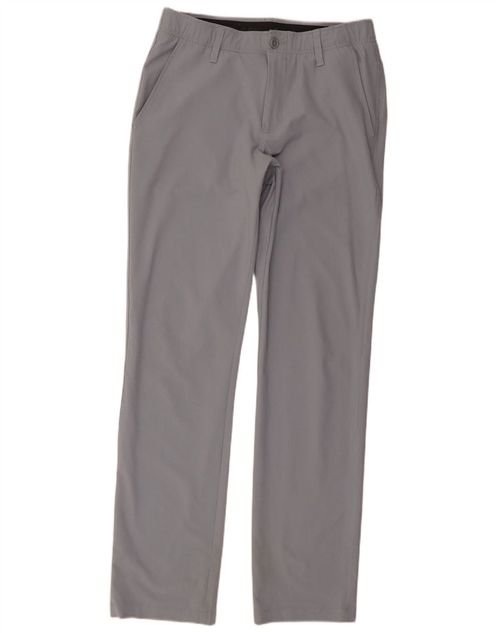 Under Armour muške ravne chino hlače W32 L34 sivi poliester