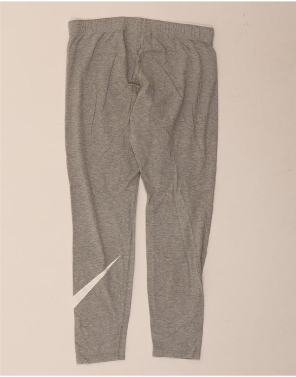 Nike ženske grafičke tajice UK 14 Large Grey Flected Cotton