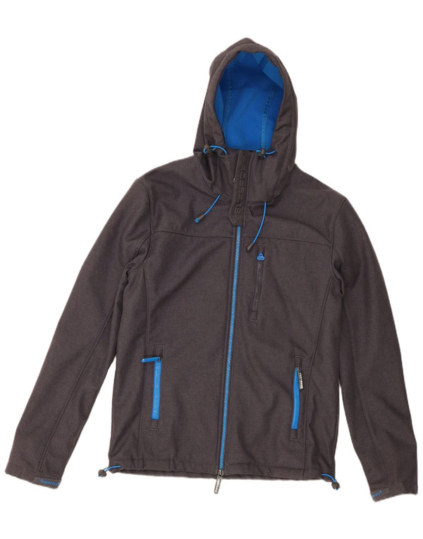 Superdry muška vjetrovka s kapuljačom The Windtrekker UK 40 velika siva