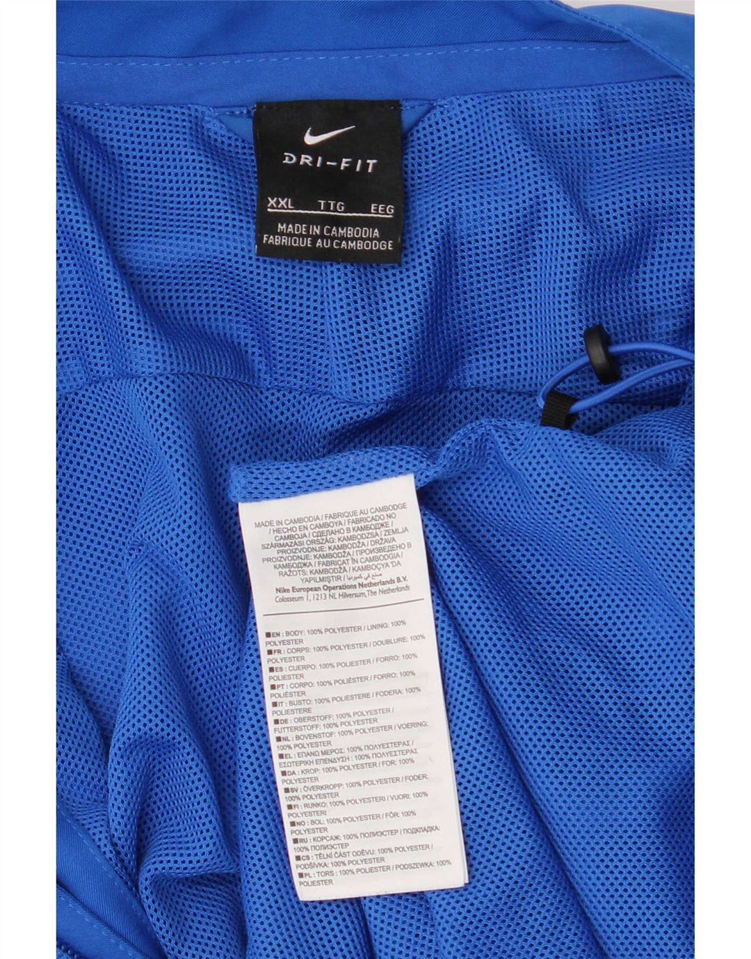 Nike Dri Fit Regular gornja jakna za trenirku 2XL plava sportska poliester