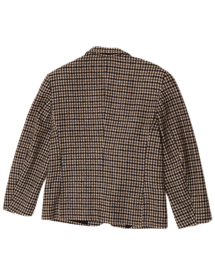 Vintage ženski sako sa 2 gumba IT 44, srednje siva, houndstooth