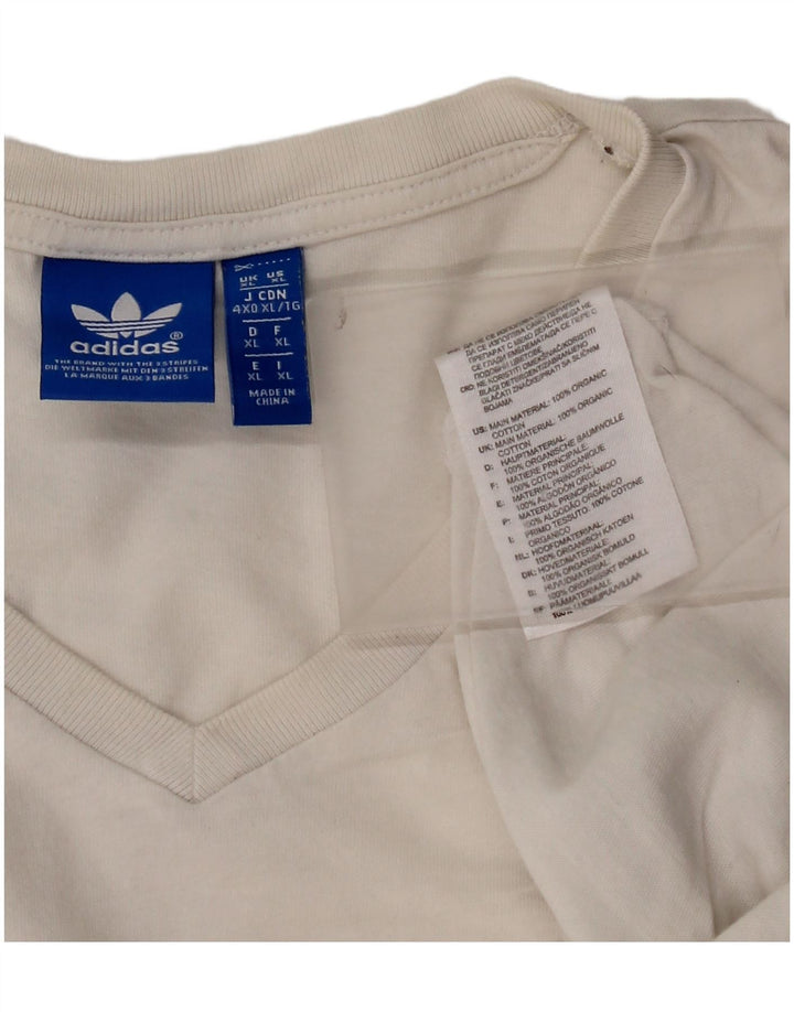 Adidas muška majica XL bijeli pamuk