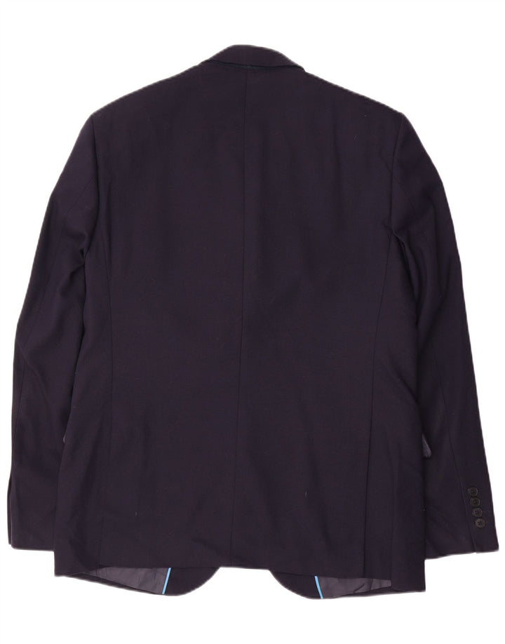 Marks & Spencer muška uska jakna sa 2 gumba UK 42 XL tamnoplava vuna