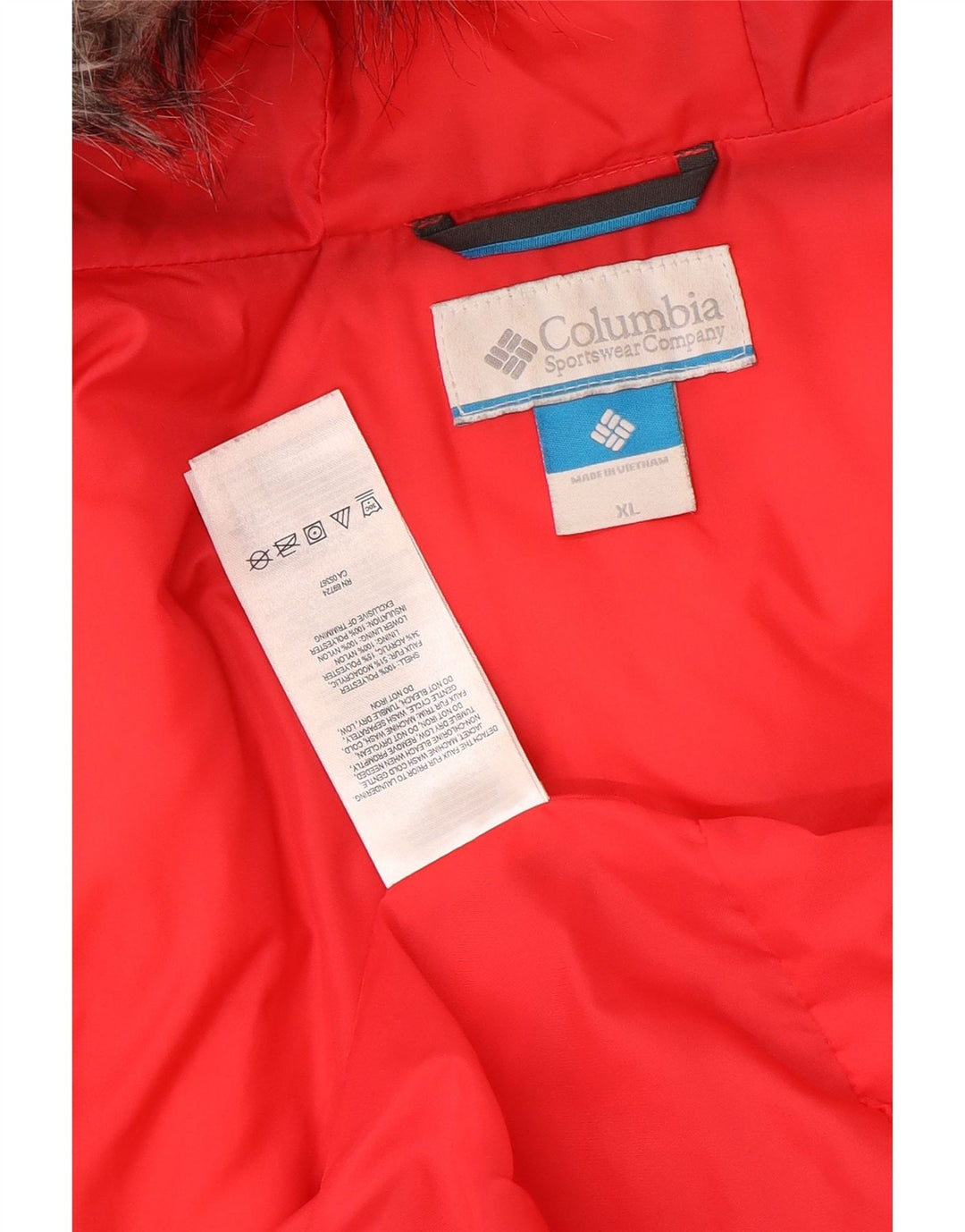 Columbia ženska podstavljena jakna s kapuljačom UK 18 XL crni poliester