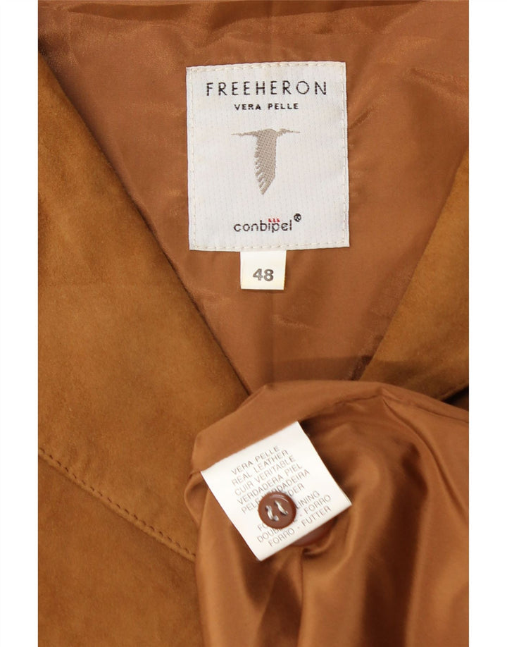 Conbipel ženska jakna od brušene kože Free Heron s 3 gumba IT 48 XL bež