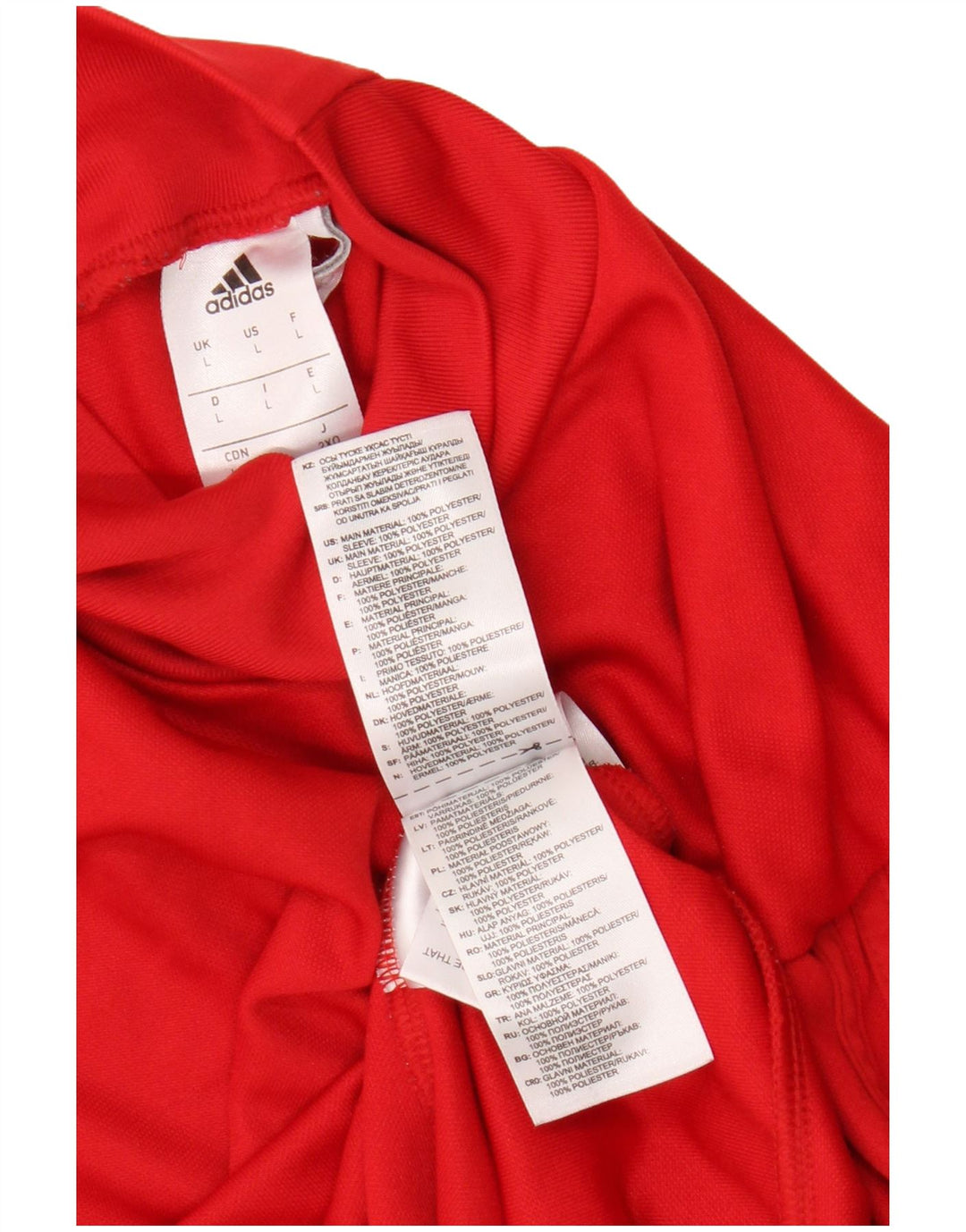 Adidas muška Climacool majica dugih rukava, veliki crveni poliester u boji