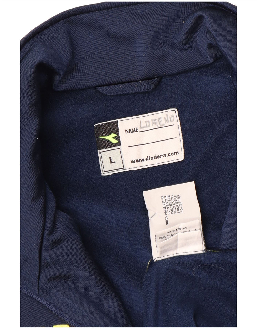 Diadora muška grafička gornja jakna trenirke velika tamnoplava boja