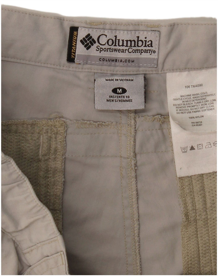 COLUMBIA Mens Cargo Shorts Medium W32  Grey Nylon Vintage Columbia and Second-Hand Columbia from Messina Hembry 