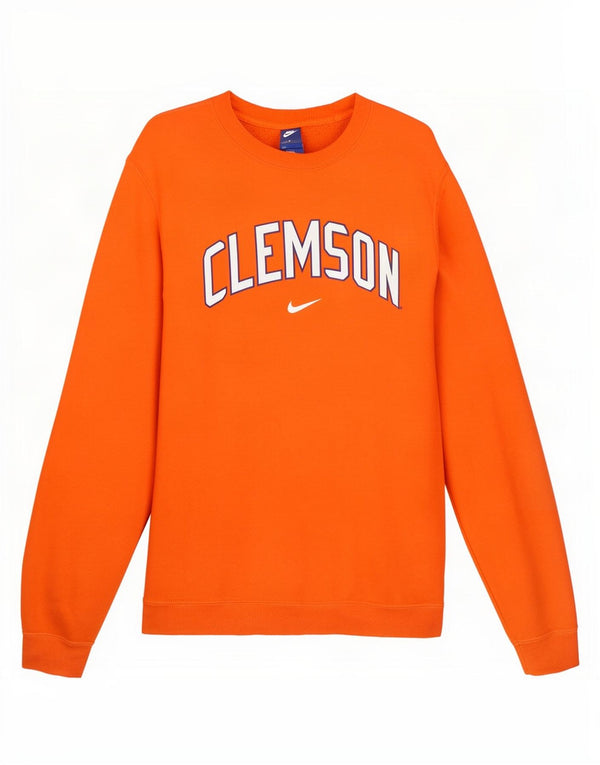 Nike muška trenirka Clemson Graphic Sweatshirt Srednje narančasti pamuk