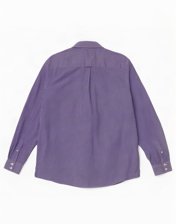 Crew Clothing Muška klasična košulja Large Blue Gingham pamuk
