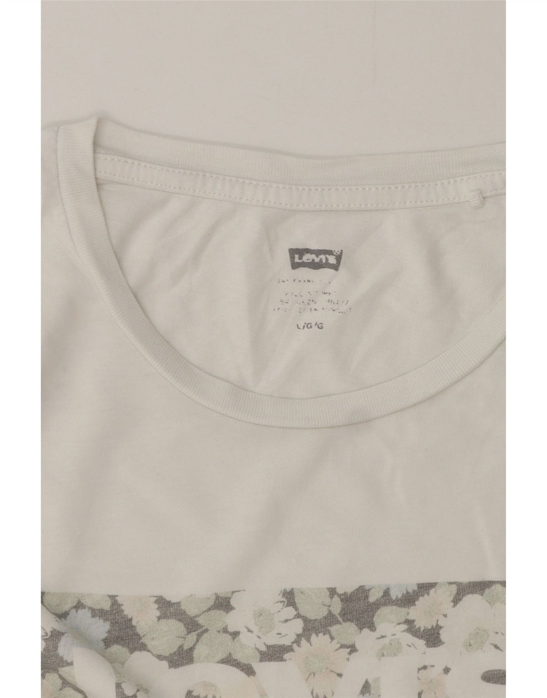 Levi's ženska majica kratkih rukava s grafičkim motivima UK 16 velika bijela