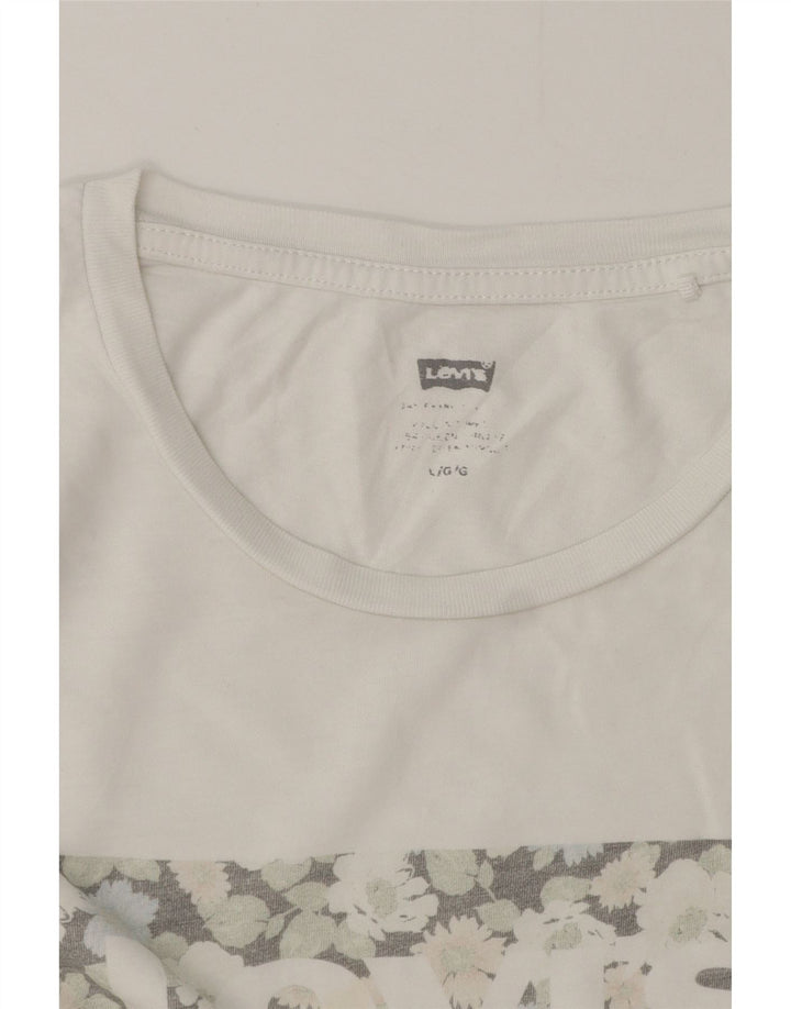 Levi's ženska majica kratkih rukava s grafičkim motivima UK 16 velika bijela